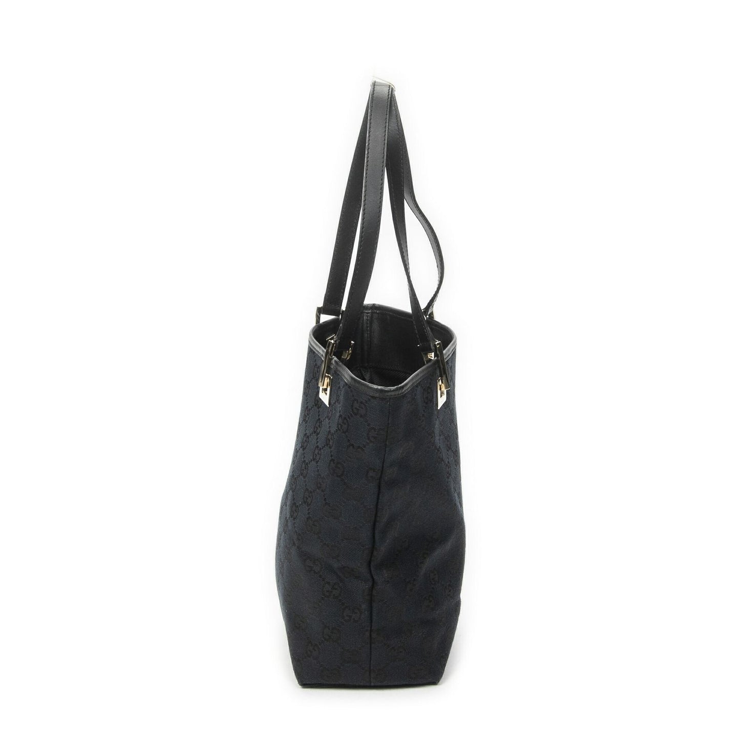 Gucci Small Bucket Tote Black GG Canvas — view 4