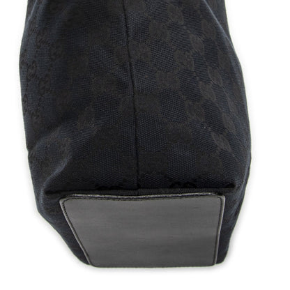 Gucci Small Bucket Tote Black GG Canvas — view 7