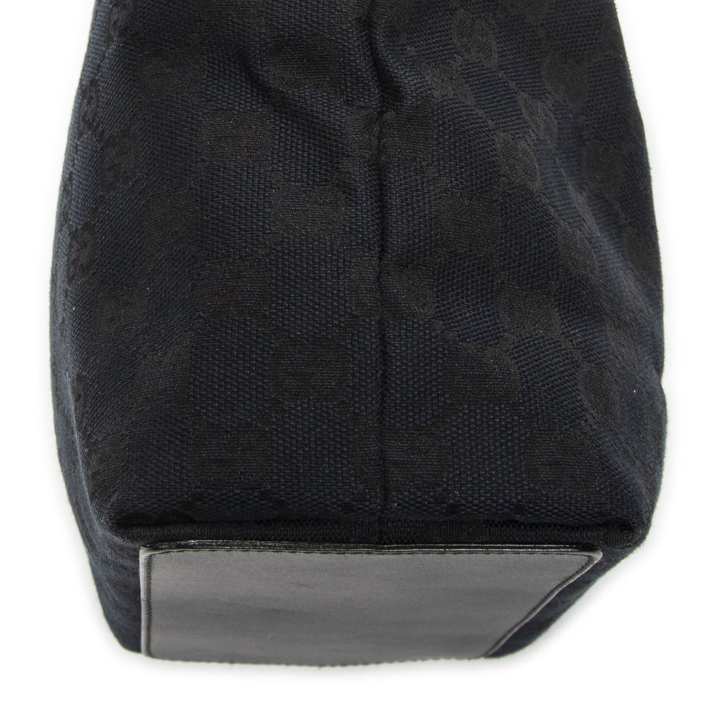 Gucci Small Bucket Tote Black GG Canvas — view 8