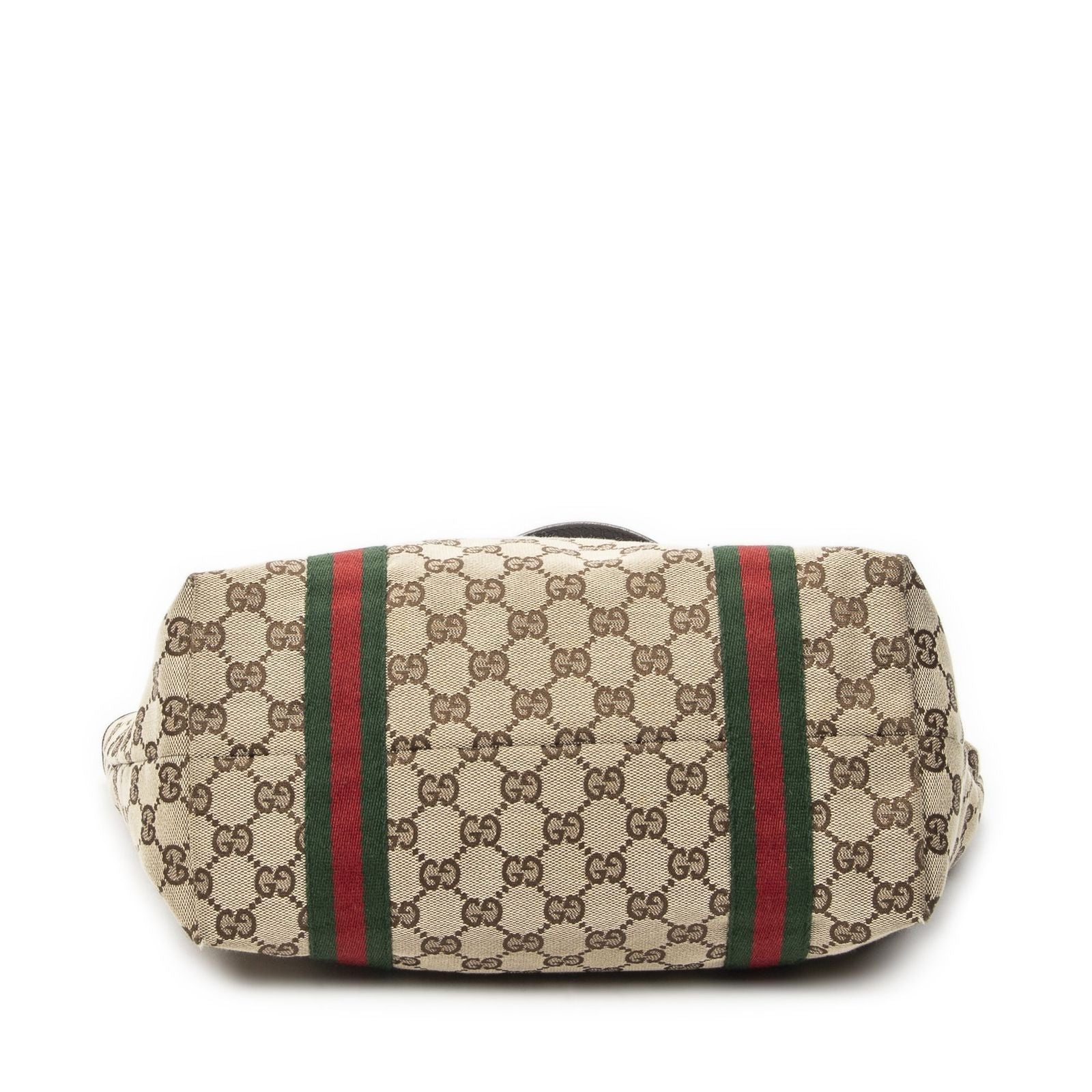 Gucci Small Web Jolique Tote Dark Brown Beige GG Canvas — view 6