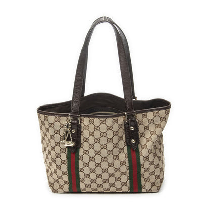 Gucci Small Web Jolique Tote Dark Brown Beige GG Canvas
