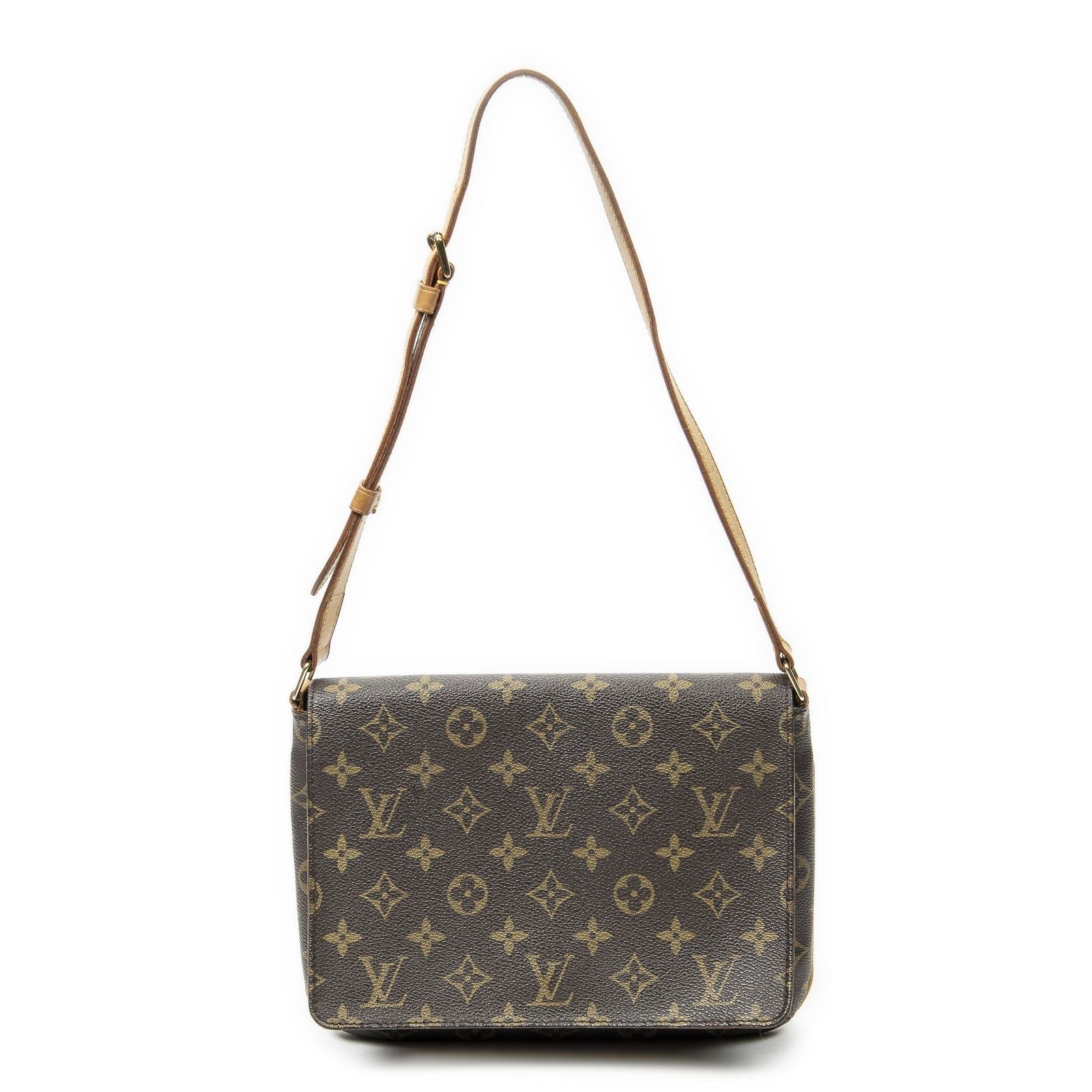 Louis Vuitton Musette Tango Brown Monogram Canvas Messenger