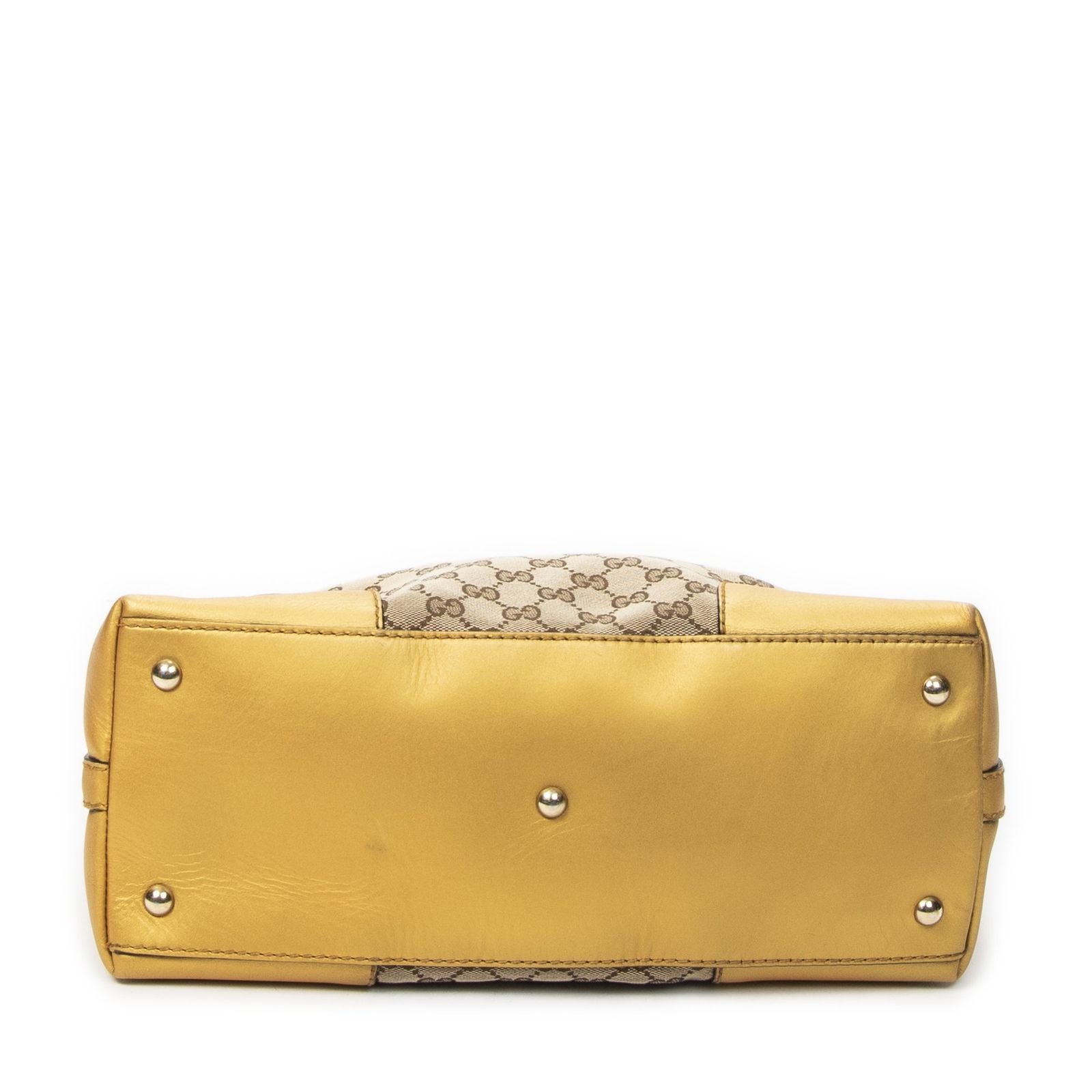 Gucci Brea Heart Hobo Yellow Beige GG Canvas — view 6