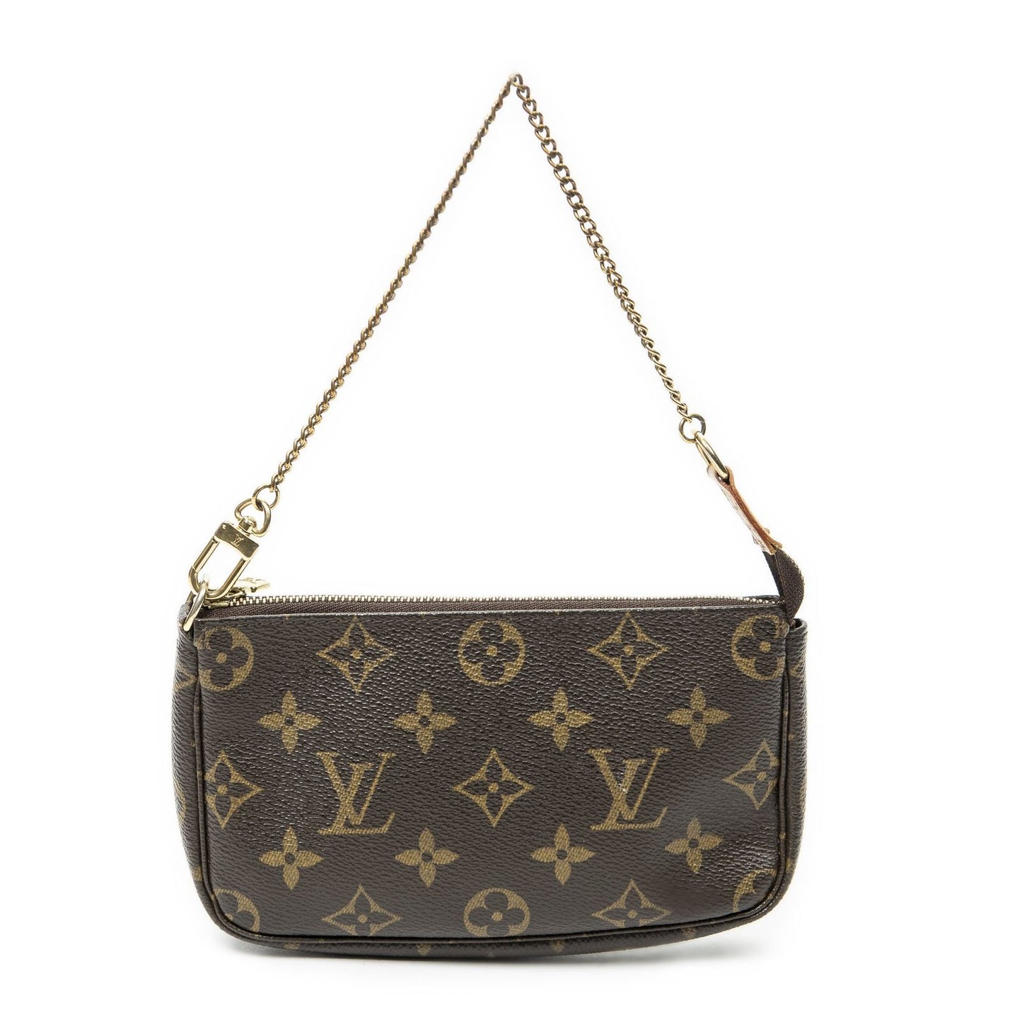 Louis Vuitton Mini Pochette Brown Monogram Canvas — view 5