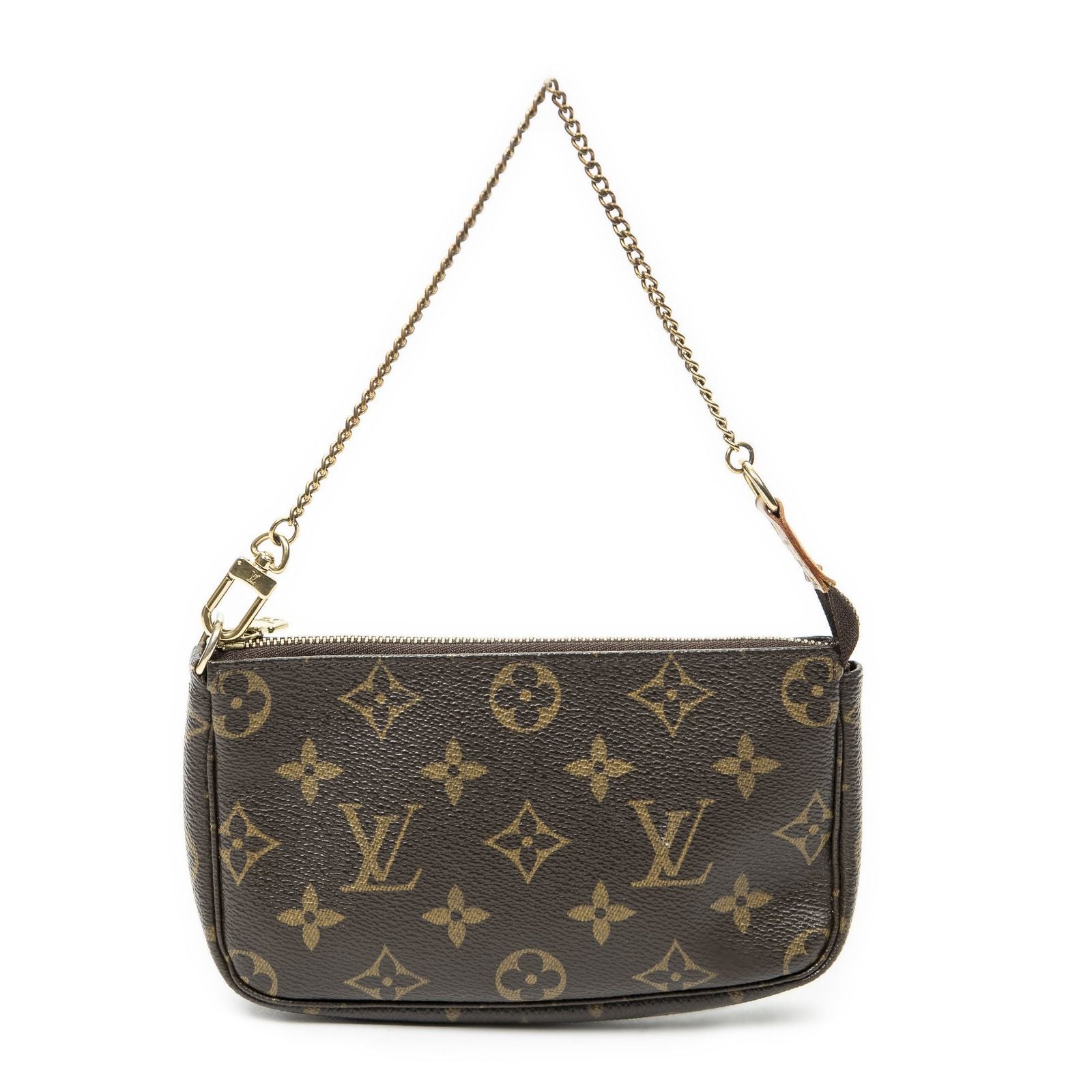 Louis Vuitton Mini Pochette Brown Monogram Canvas — view 5