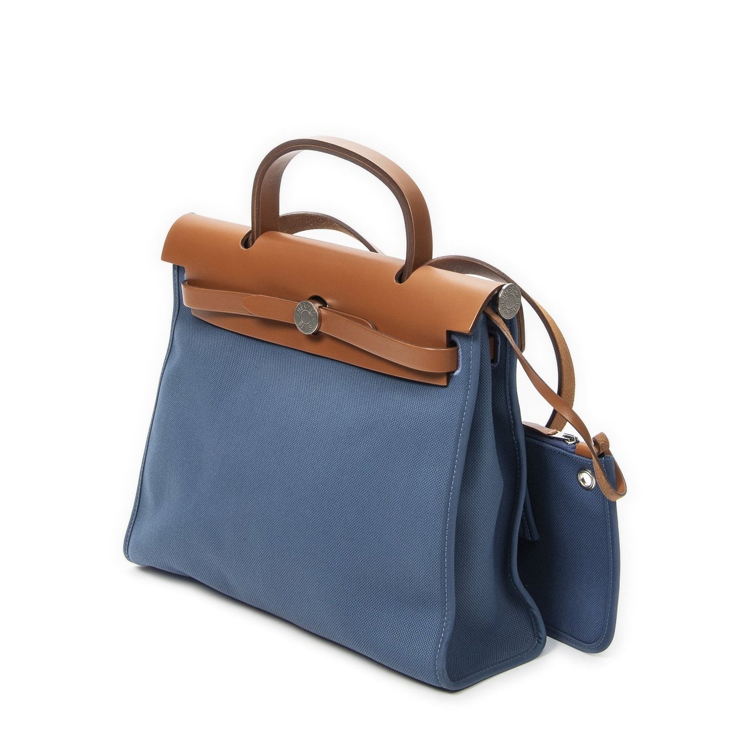 Hermes Herbag Zip Blue Tantoile Officier Handbag — view 2