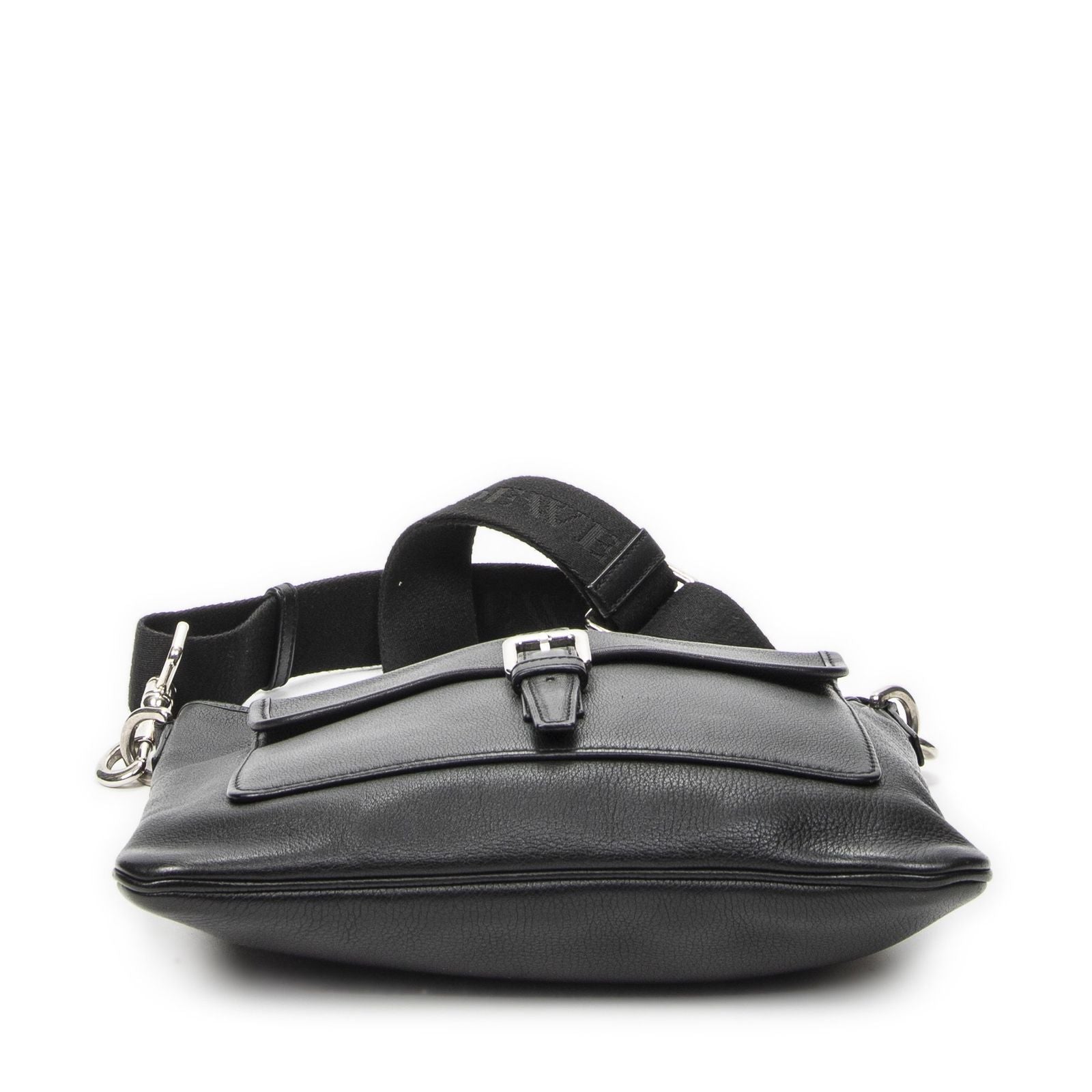 Loewe Anagram Front Pocket Messenger Black Gray Calfskin Leather — view 6