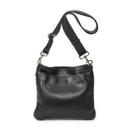 Loewe Anagram Front Pocket Messenger Black Gray Calfskin Leather — view 5