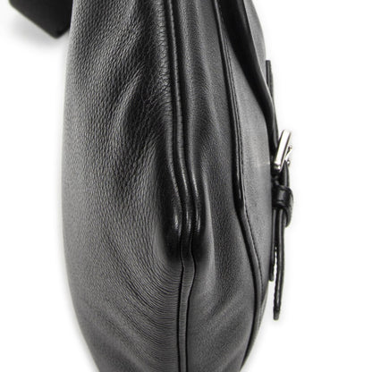 Loewe Anagram Front Pocket Messenger Black Gray Calfskin Leather — view 7