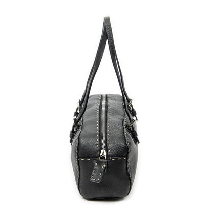 Fendi Mini Bow Sling Bag Black Selleria Leather — view 4