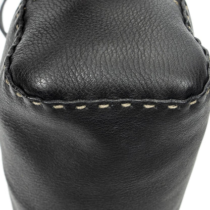 Fendi Mini Bow Sling Bag Black Selleria Leather — view 8