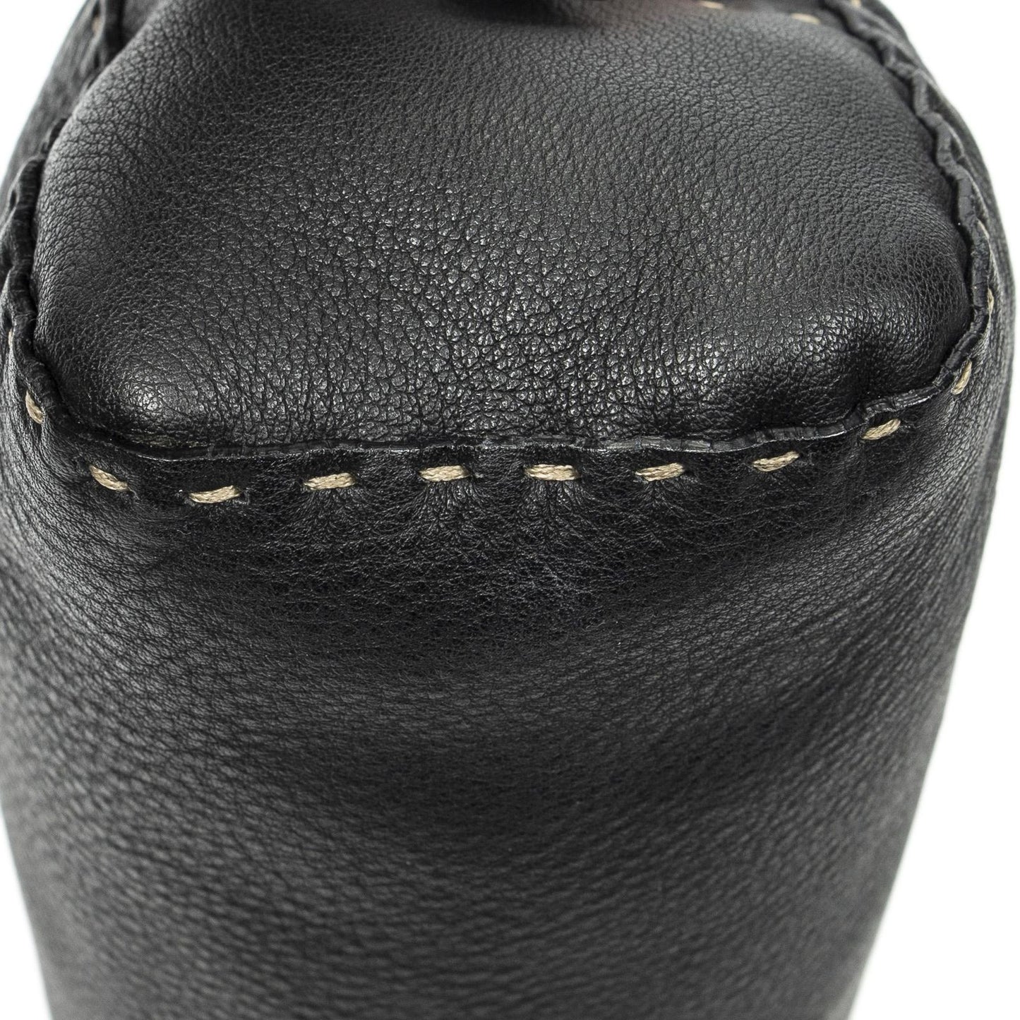 Fendi Mini Bow Sling Bag Black Selleria Leather — view 7