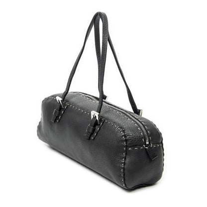Fendi Mini Bow Sling Bag Black Selleria Leather — view 2