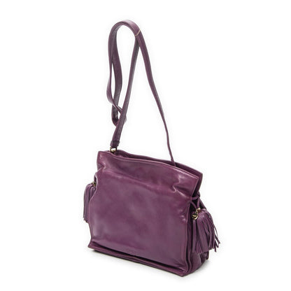 Loewe Small Tassel Flamenco Purple Smooth Calfskin Messenger — view 2