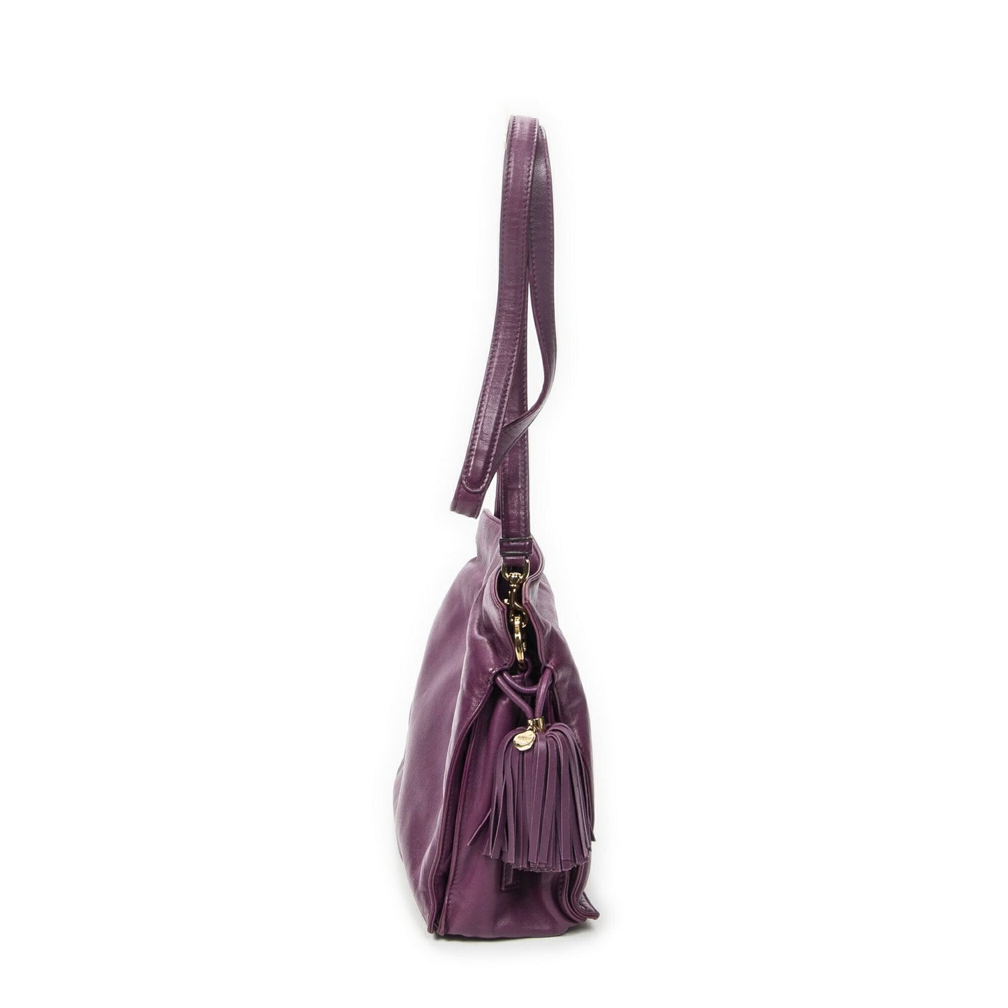 Loewe Small Tassel Flamenco Purple Smooth Calfskin Messenger — view 4