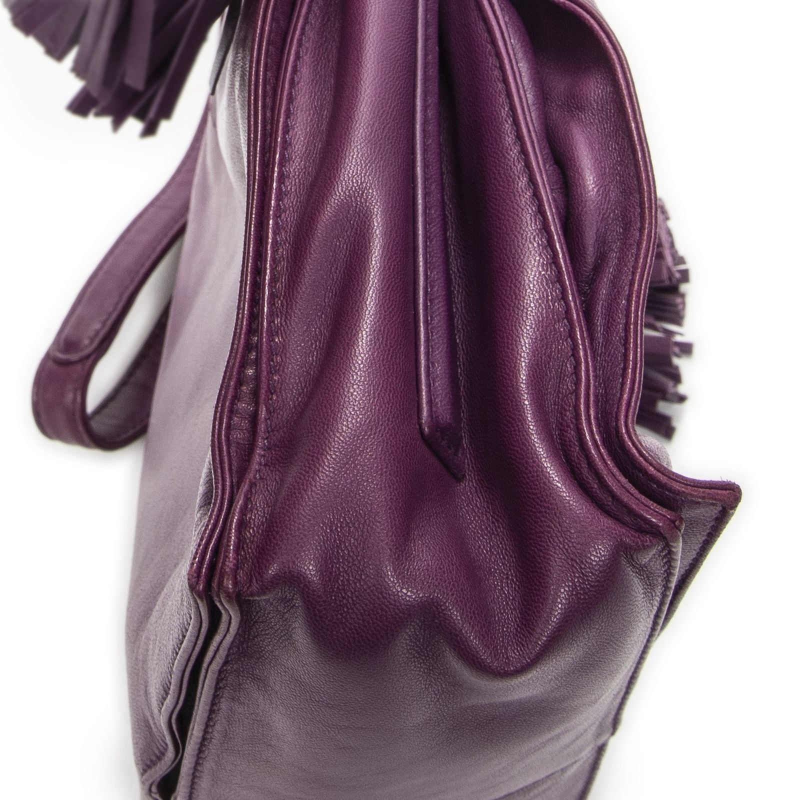 Loewe Small Tassel Flamenco Purple Smooth Calfskin Messenger — view 7