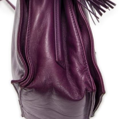 Loewe Small Tassel Flamenco Purple Smooth Calfskin Messenger — view 8