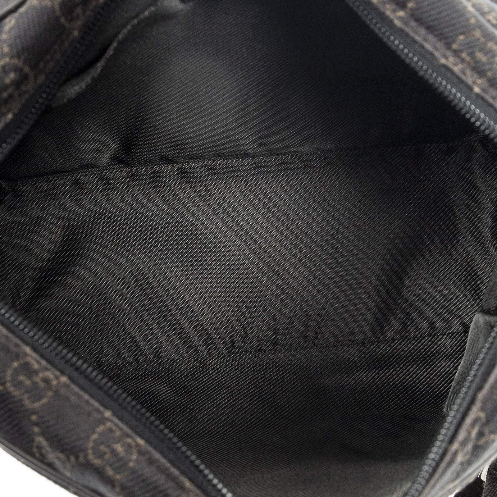 Gucci Front Pocket Flap Crossbody Dark Brown GG Denim Canvas — view 9