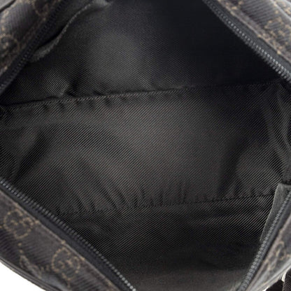 Gucci Front Pocket Flap Crossbody Dark Brown GG Denim Canvas — view 9