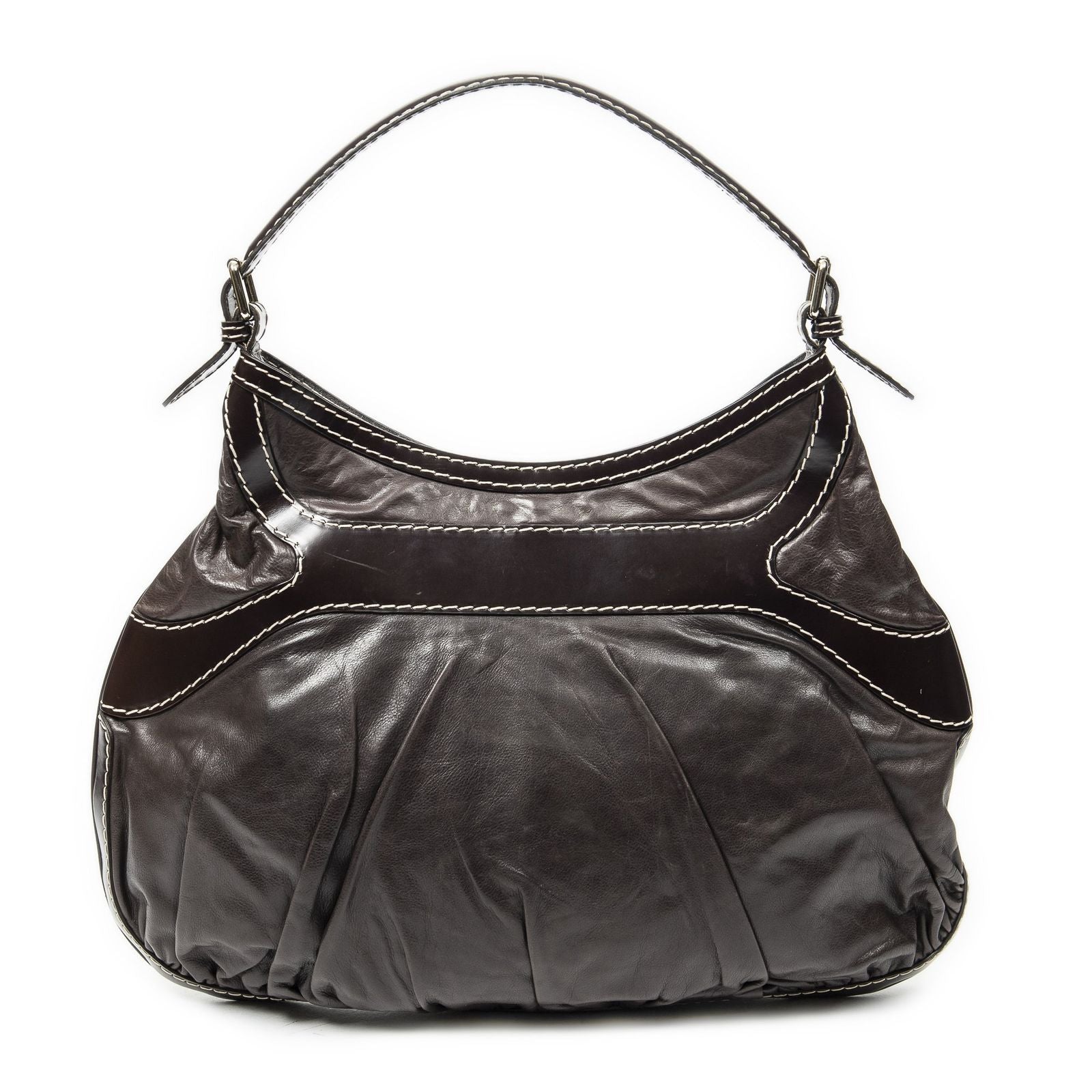 Gucci Large Queen Hobo Dark Brown Calfskin Leather — view 5