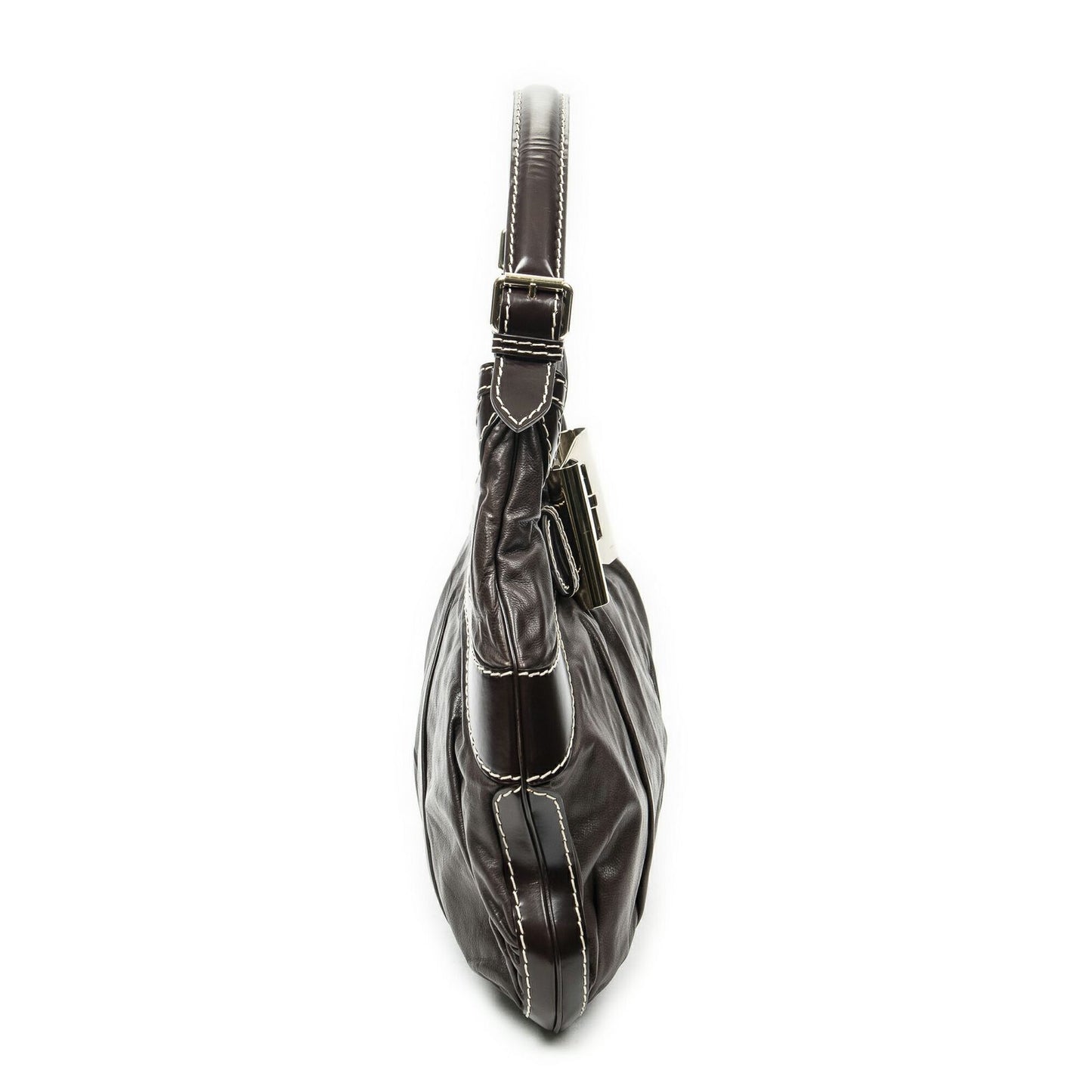 Gucci Large Queen Hobo Dark Brown Calfskin Leather — view 4