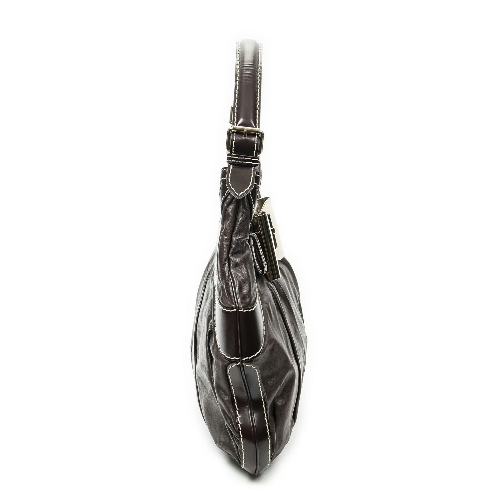Gucci Large Queen Hobo Dark Brown Calfskin Leather — view 4