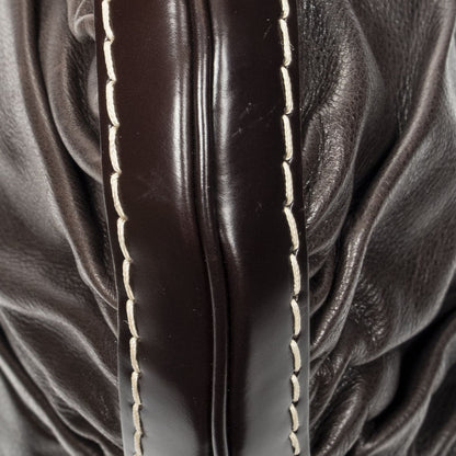 Gucci Large Queen Hobo Dark Brown Calfskin Leather — view 8