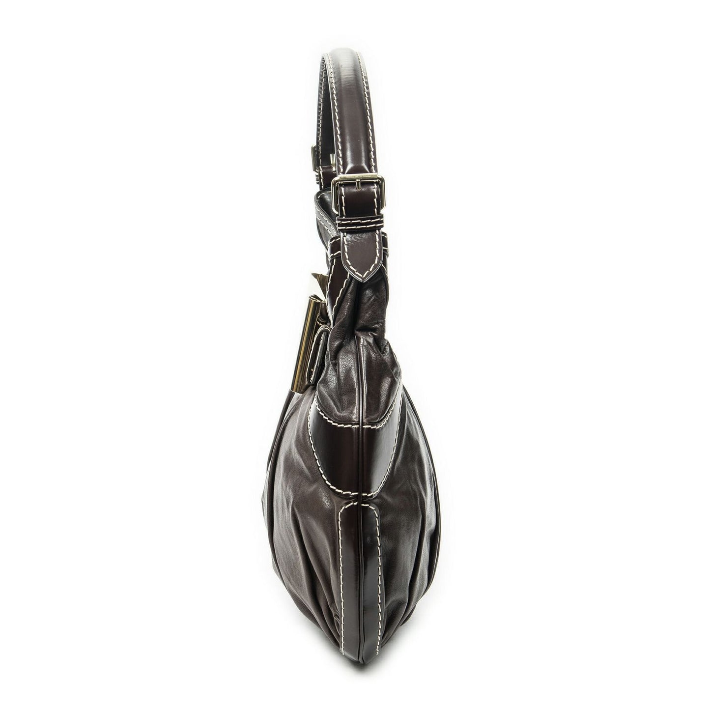 Gucci Large Queen Hobo Dark Brown Calfskin Leather — view 3