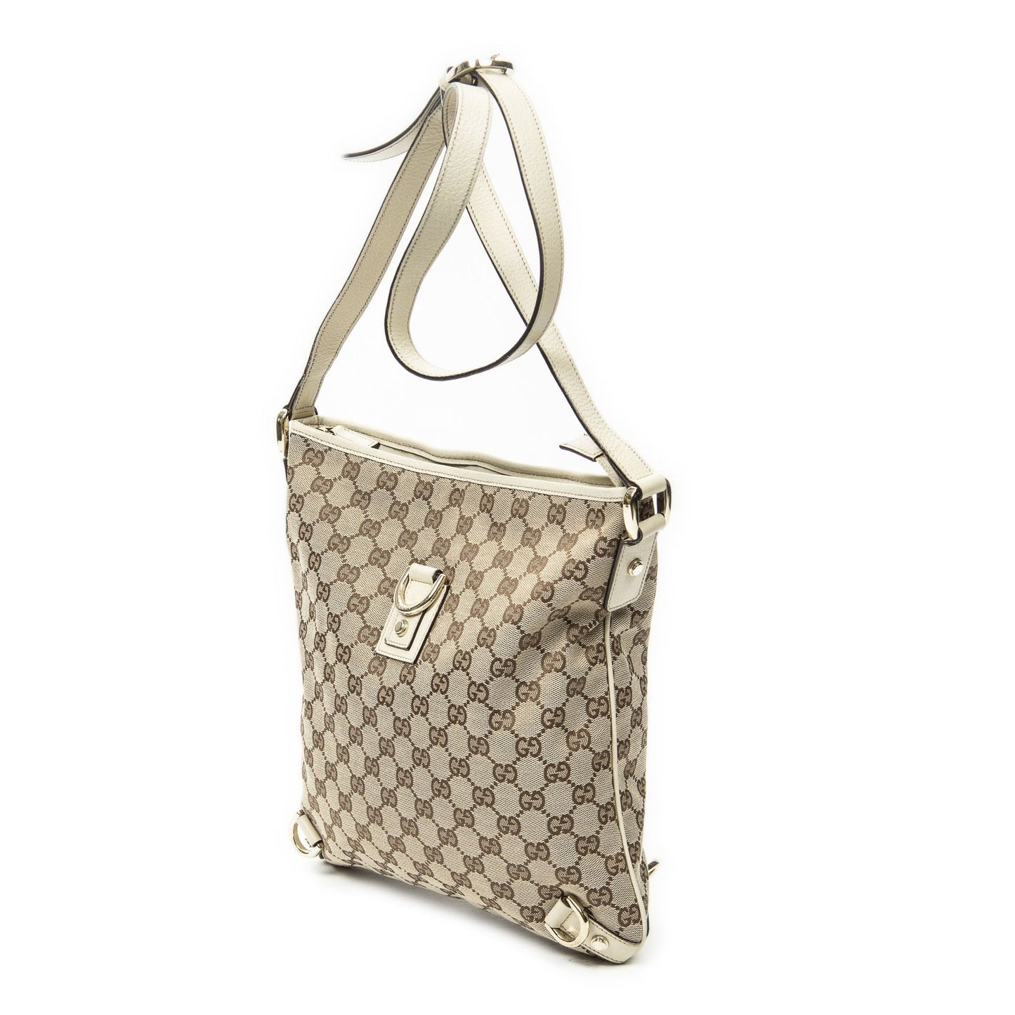 Gucci Abbey Crossbody Ivory Beige GG Canvas — view 2