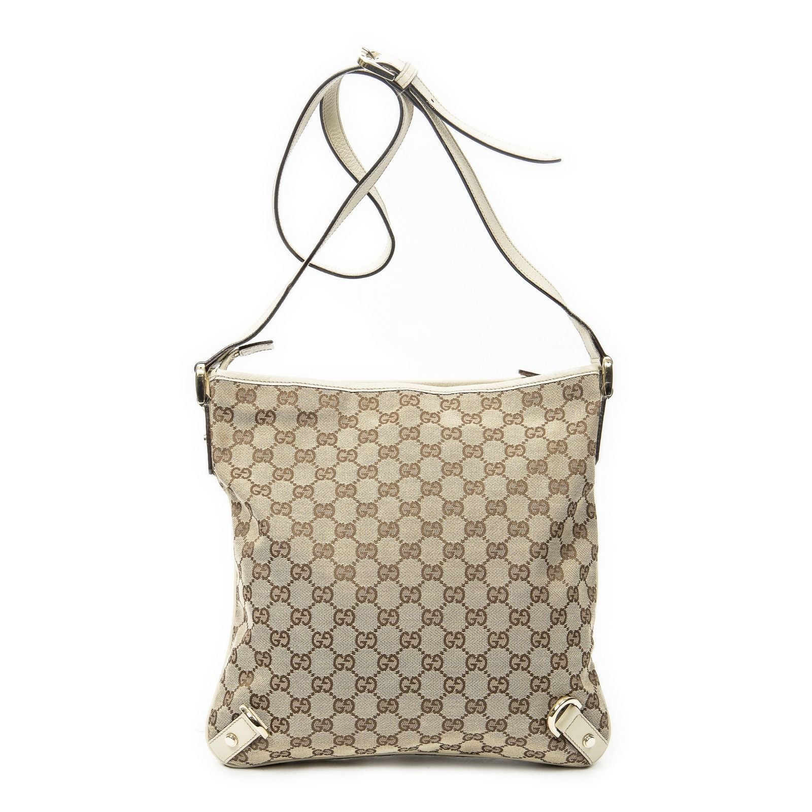 Gucci Abbey Crossbody Ivory Beige GG Canvas — view 5