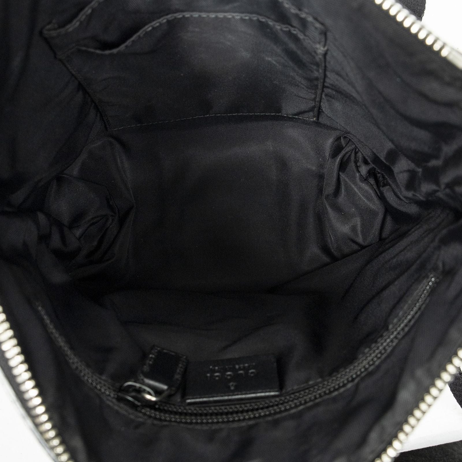 Gucci Small Web Square Messenger Black Beige Supreme Canvas — view 9