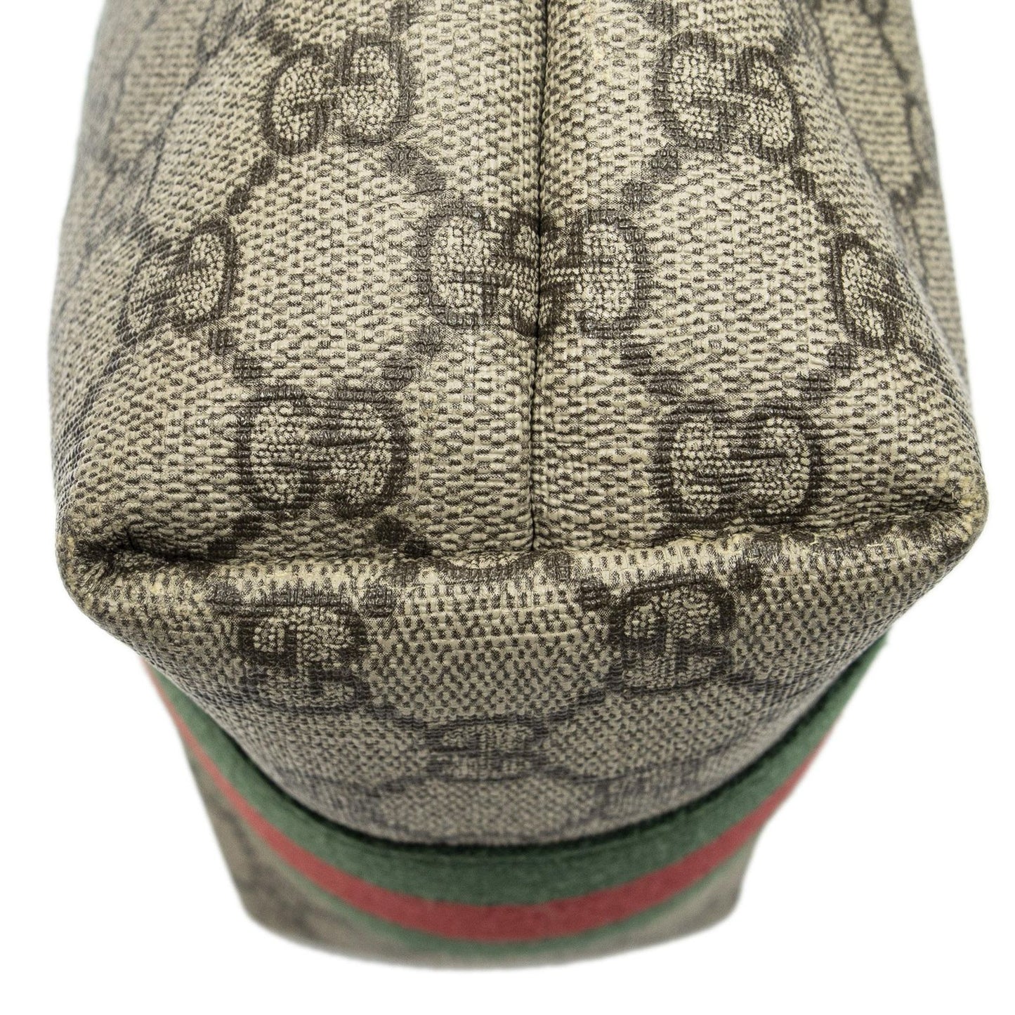 Gucci Small Web Square Messenger Black Beige Supreme Canvas — view 8