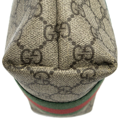 Gucci Small Web Square Messenger Black Beige Supreme Canvas — view 7