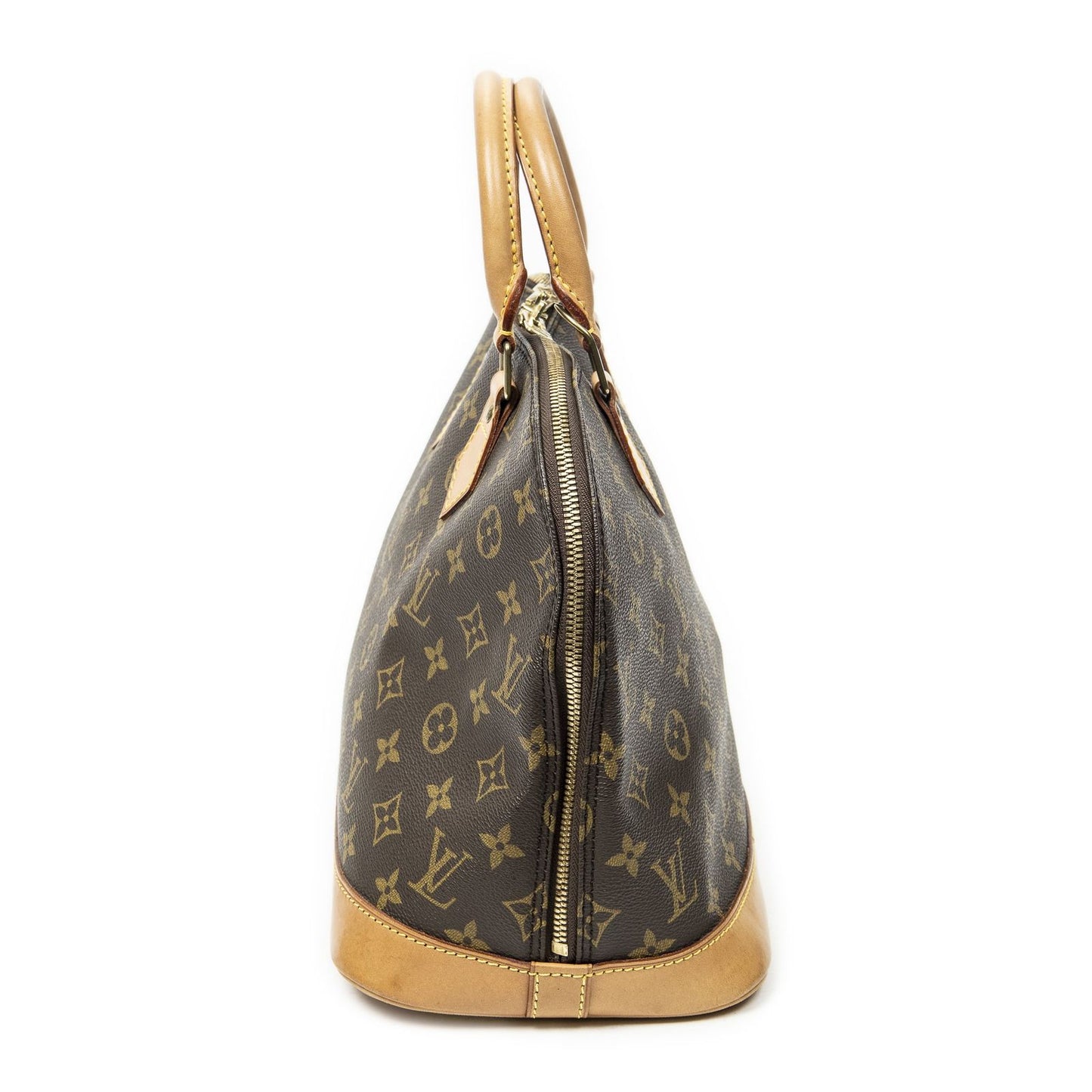 Louis Vuitton Alma Brown Monogram Canvas Handbag — view 3