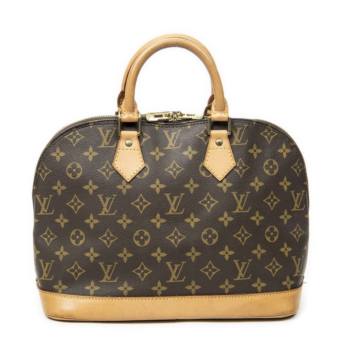 Louis Vuitton Alma Brown Monogram Canvas Handbag — view 5