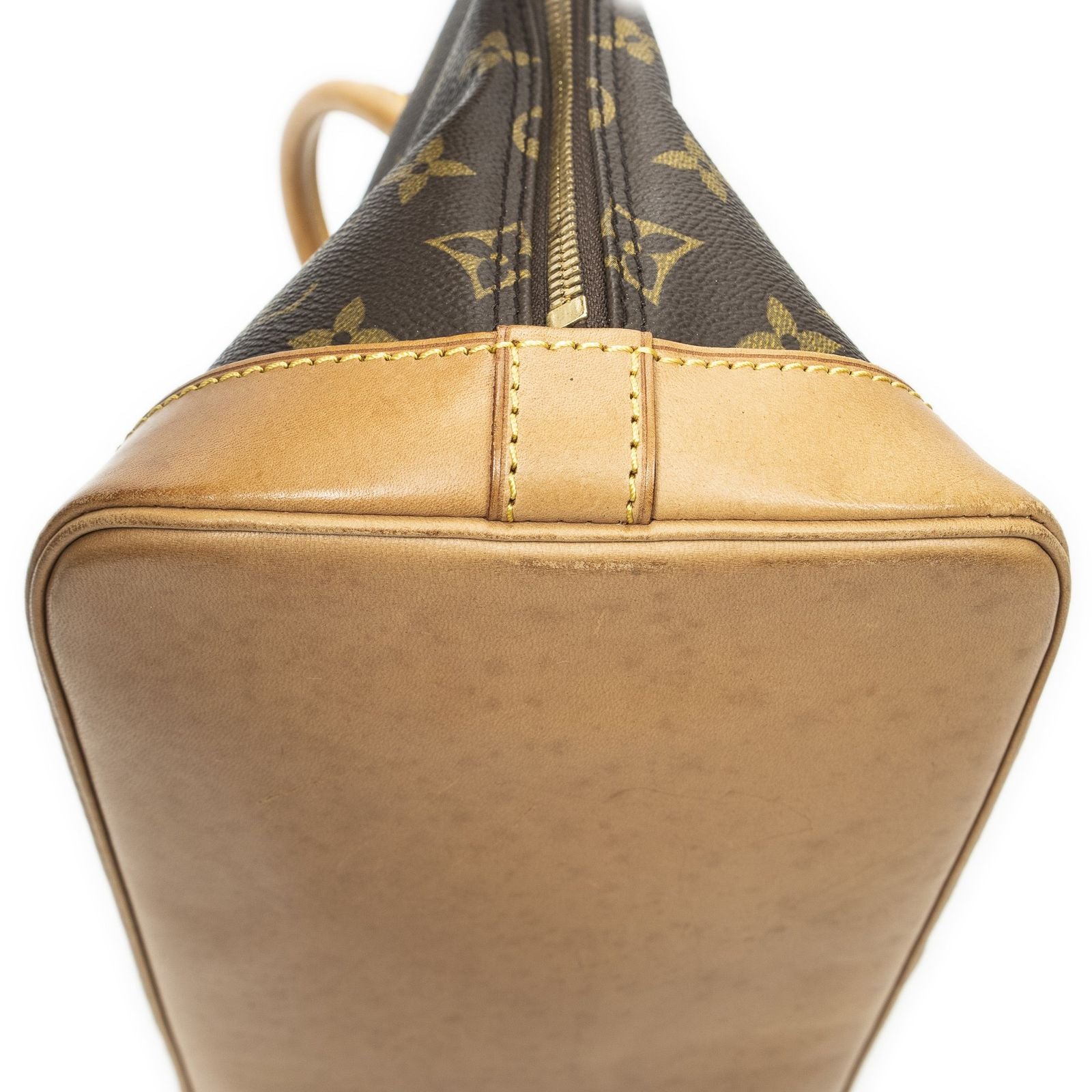 Louis Vuitton Alma Brown Monogram Canvas Handbag — view 7