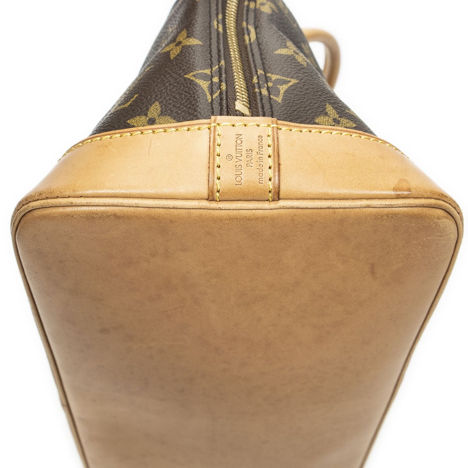 Louis Vuitton Alma Brown Monogram Canvas Handbag — view 8