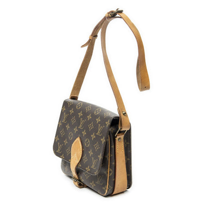 Louis Vuitton Cartouchiere Brown Monogram Canvas Messenger — view 2