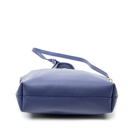 Saint Laurent Shoppingtote Navy Calfskin Leather Messenger — view 6