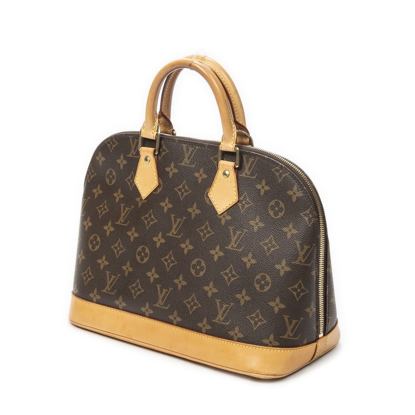 Louis Vuitton Alma Brown Monogram Canvas Handbag — view 2