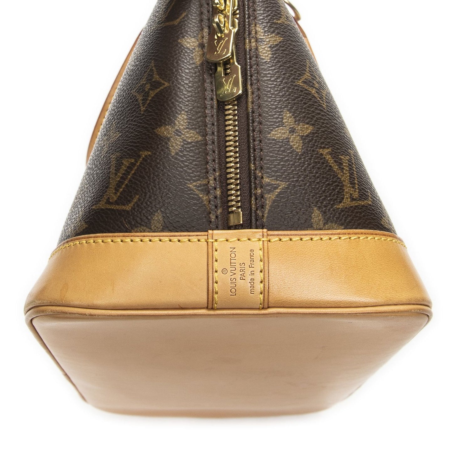 Louis Vuitton Alma Brown Monogram Canvas Handbag — view 8