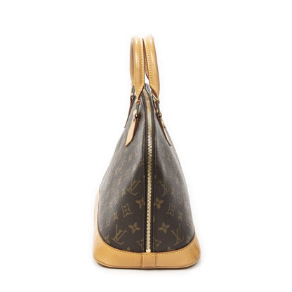 Louis Vuitton Alma Brown Monogram Canvas Handbag — view 3