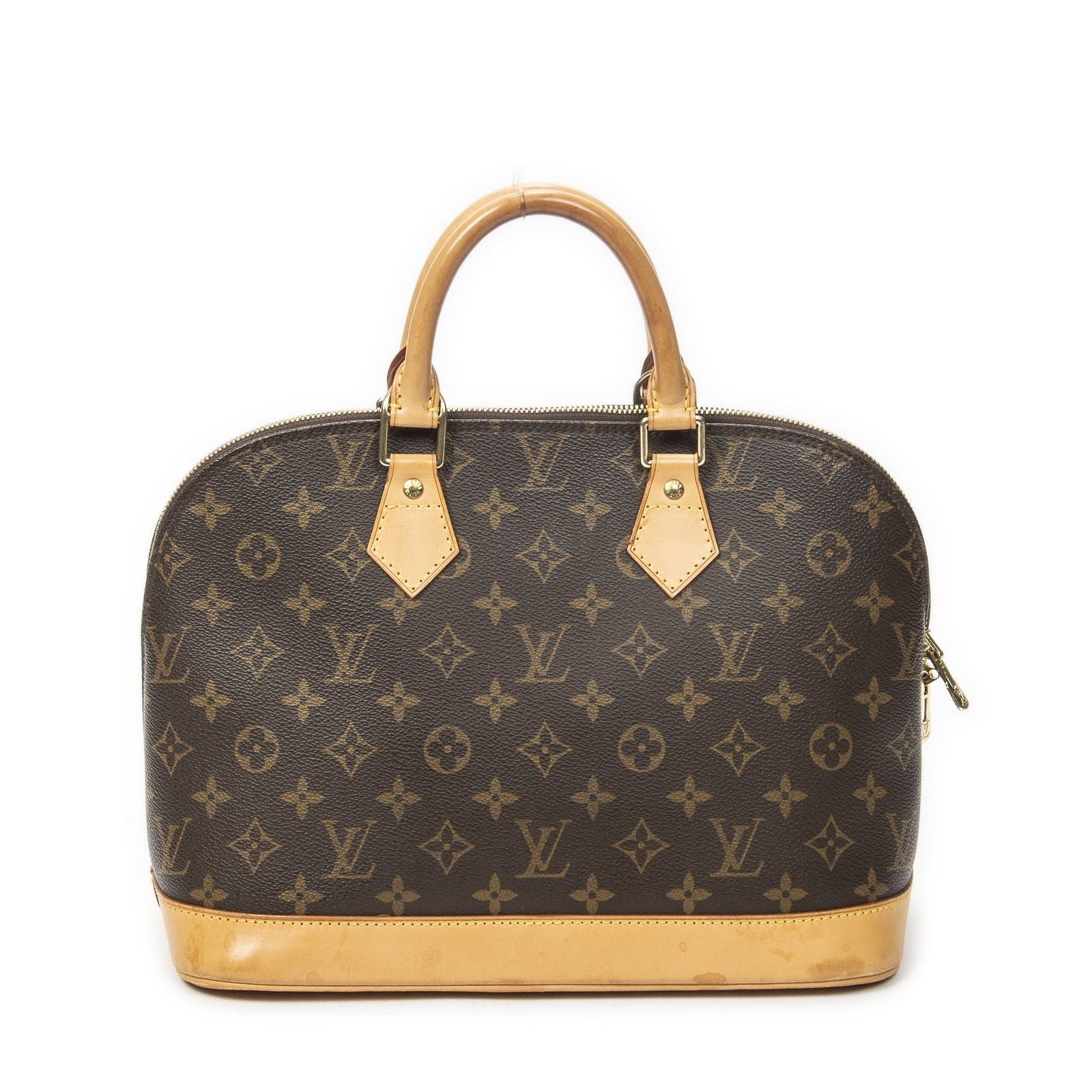 Louis Vuitton Alma Brown Monogram Canvas Handbag — view 5
