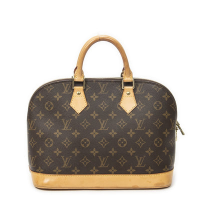 Louis Vuitton Alma Brown Monogram Canvas Handbag — view 5