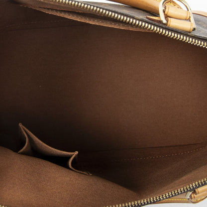 Louis Vuitton Alma Brown Monogram Canvas Handbag — view 9