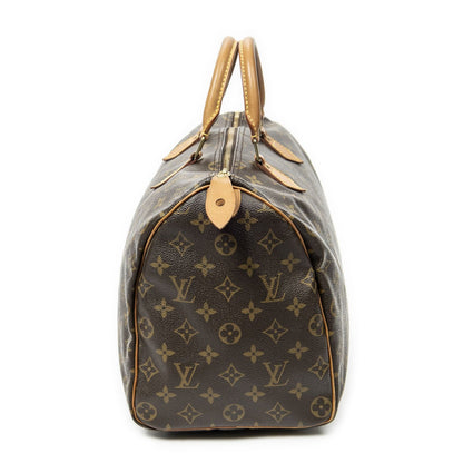 Louis Vuitton Speedy Brown Monogram Canvas Handbag — view 3