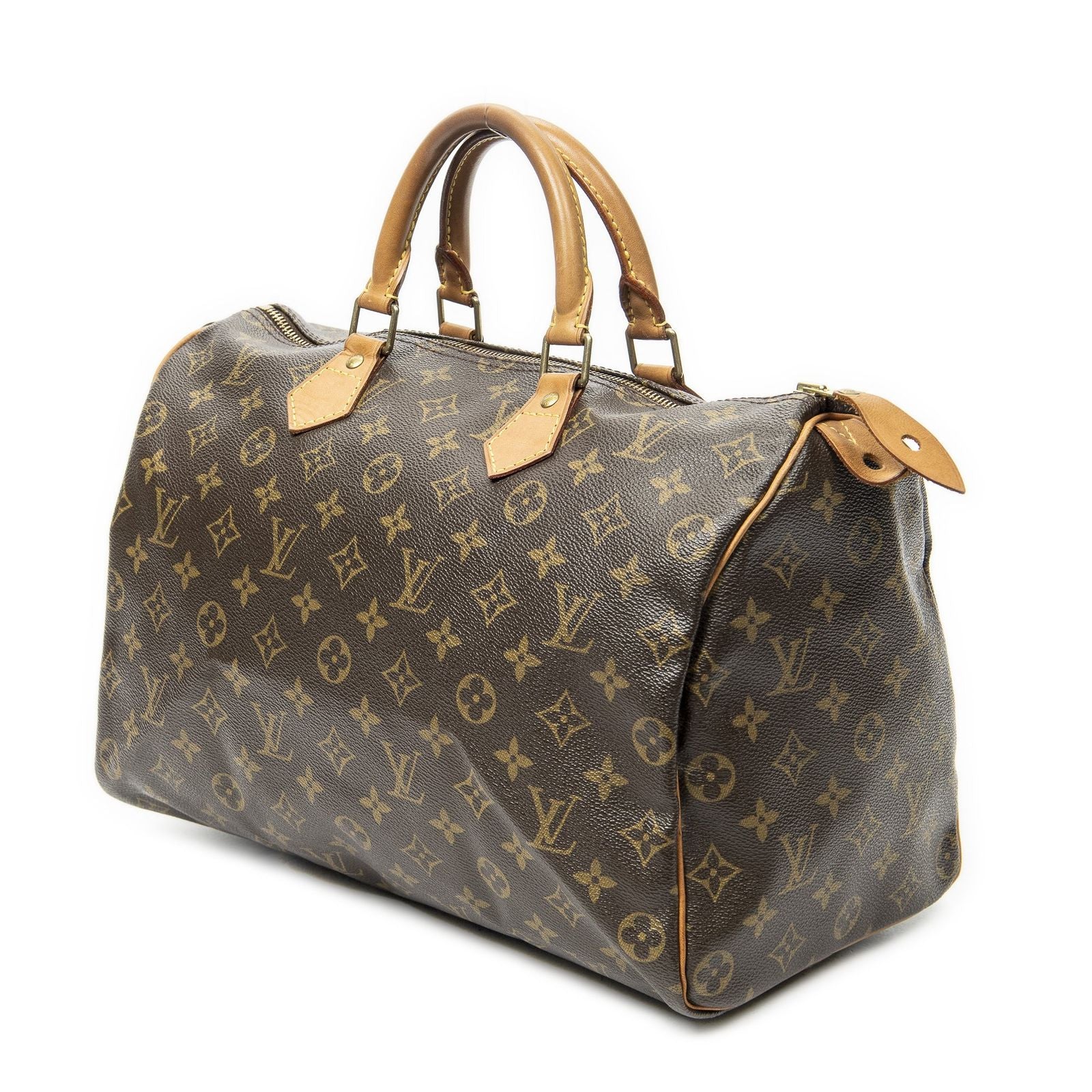 Louis Vuitton Speedy Brown Monogram Canvas Handbag — view 2