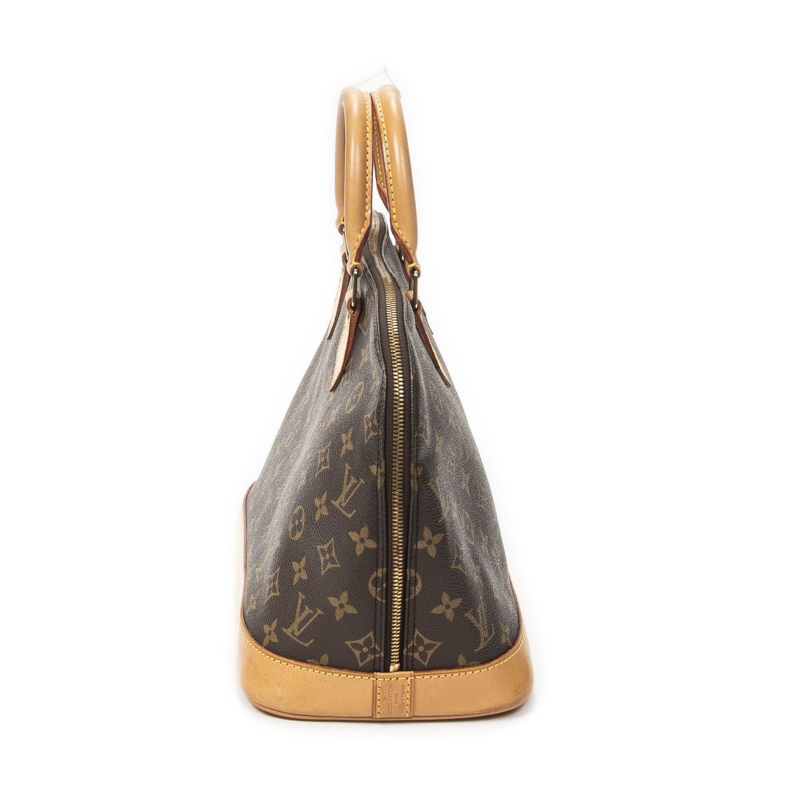 Louis Vuitton Alma Brown Monogram Canvas Handbag — view 3
