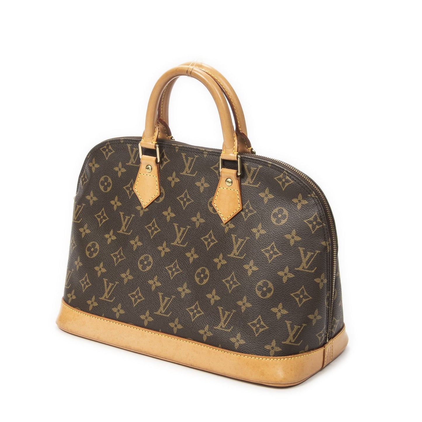 Louis Vuitton Alma Brown Monogram Canvas Handbag — view 2
