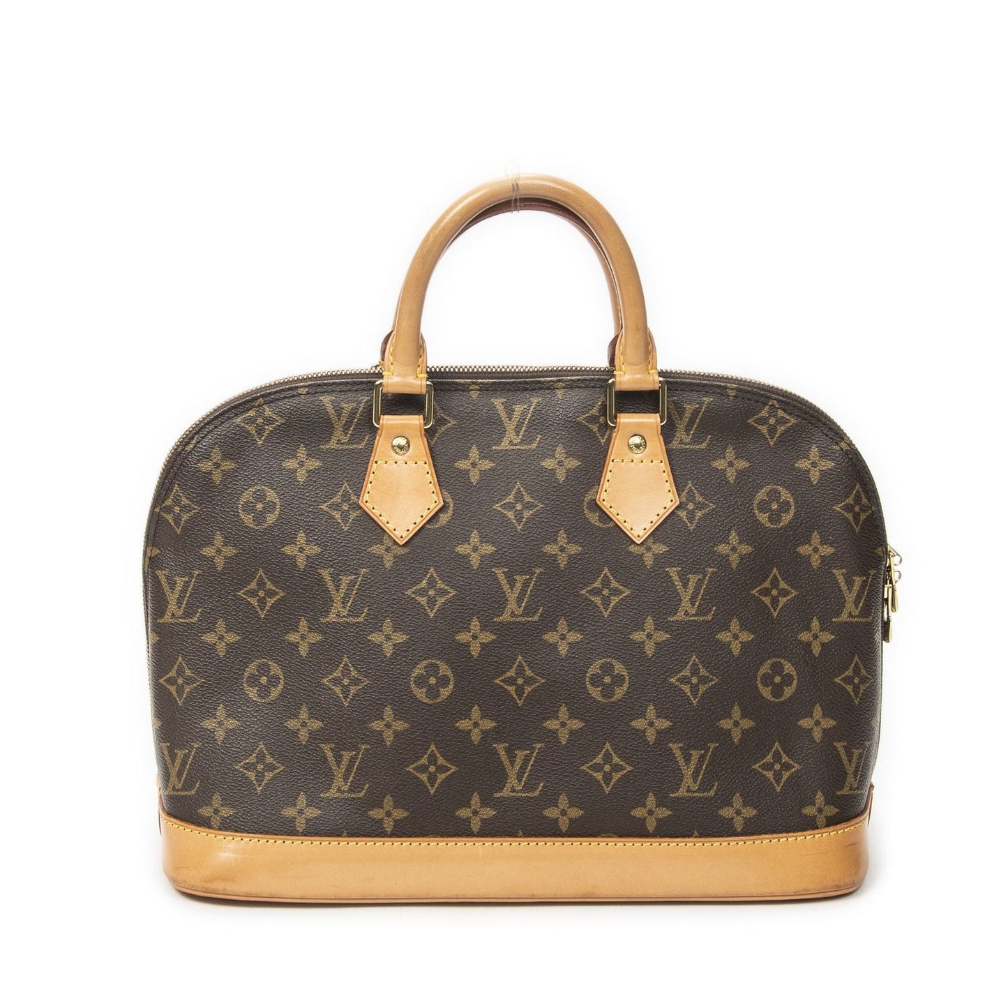 Louis Vuitton Alma Brown Monogram Canvas Handbag — view 5